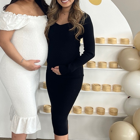 Lulus Black Midi Dress - Picture 7 of 7